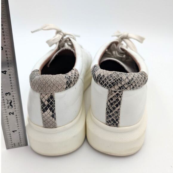Linea Paolo Kelsey Platform Sneaker Women’s White Snakeskin Size US8.5M EU39 - Picture 5 of 11